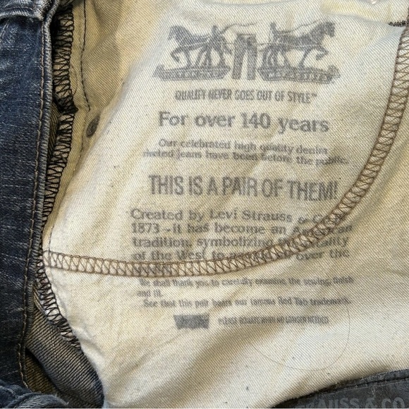 Levi's 511 Y2K Slim Fit Men's Jeans 32x32 Playa Blue Wash Made in Mexico - Picture 8 of 8